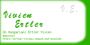 vivien ertler business card